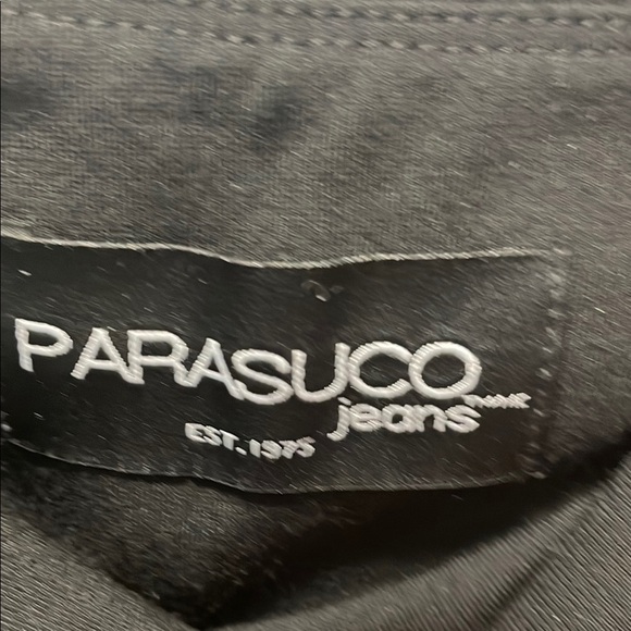 Parasuco Black Motto Leggings Size Medium EUC - Picture 2 of 4
